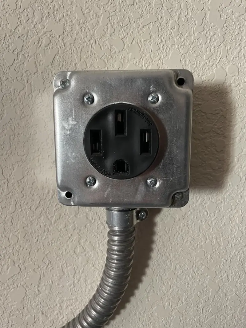 NEMA 14-50 outlet installed for Electrical Panel Upgrade in Cherry Hills Village